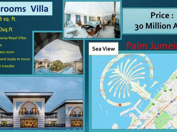 Luxury 5-Bedroom Lagoon Villa in Palm Jumeirah