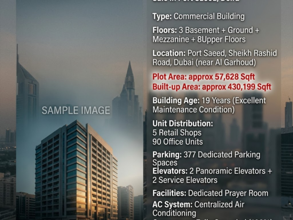 Prime Commercial Building for Sale in Port Saeed, Deira