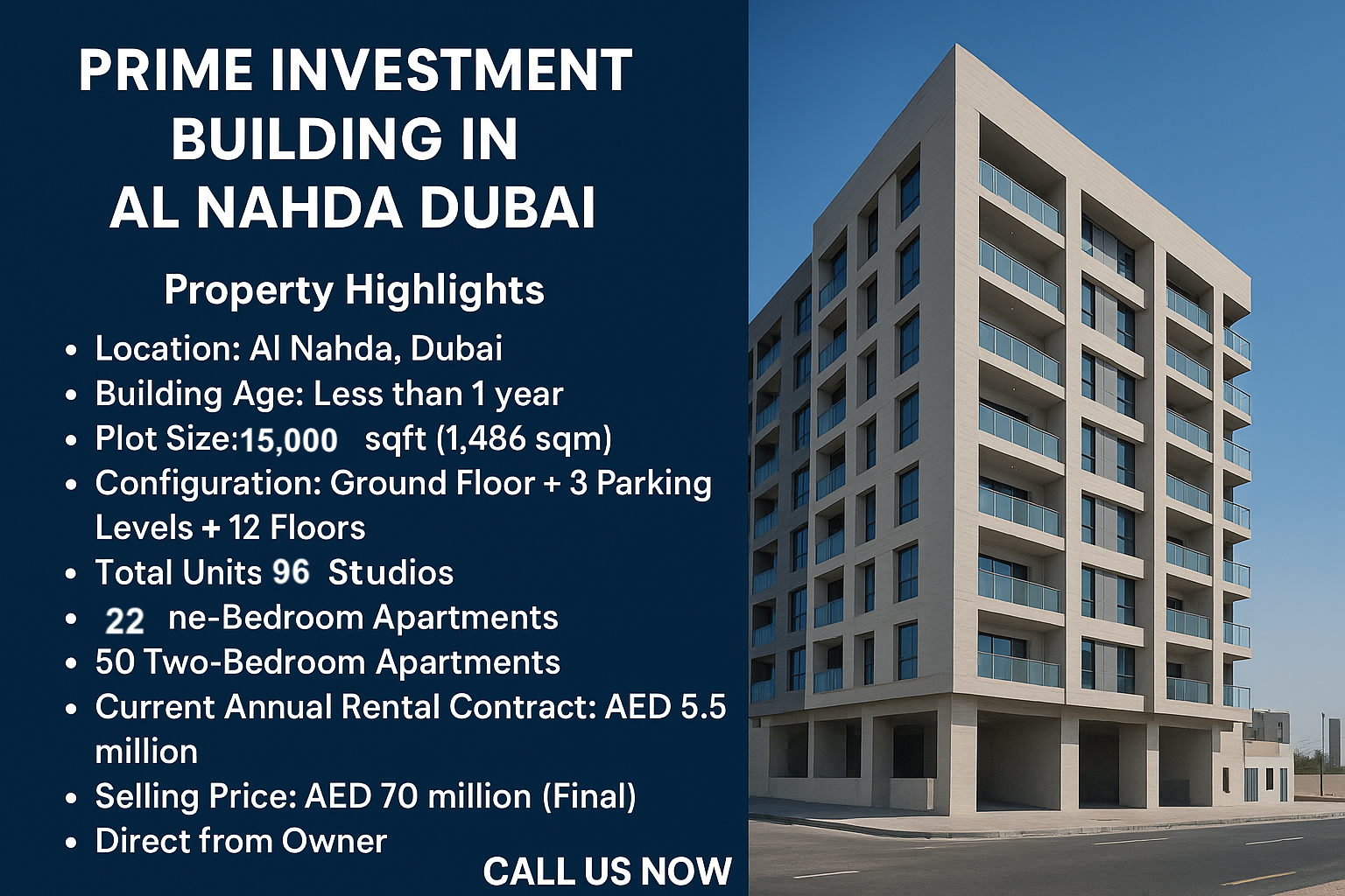 Prime Investment Building in Al Nahda Dubai