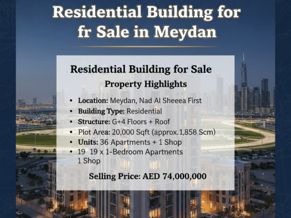 G+4 Floors + Roof Residential Building for Sale in Meydan