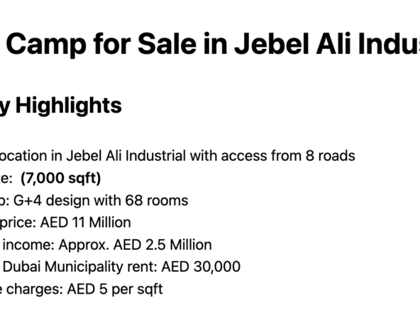 G+4 Labor Camp for Sale in Jebel Ali Industrial on SHZR