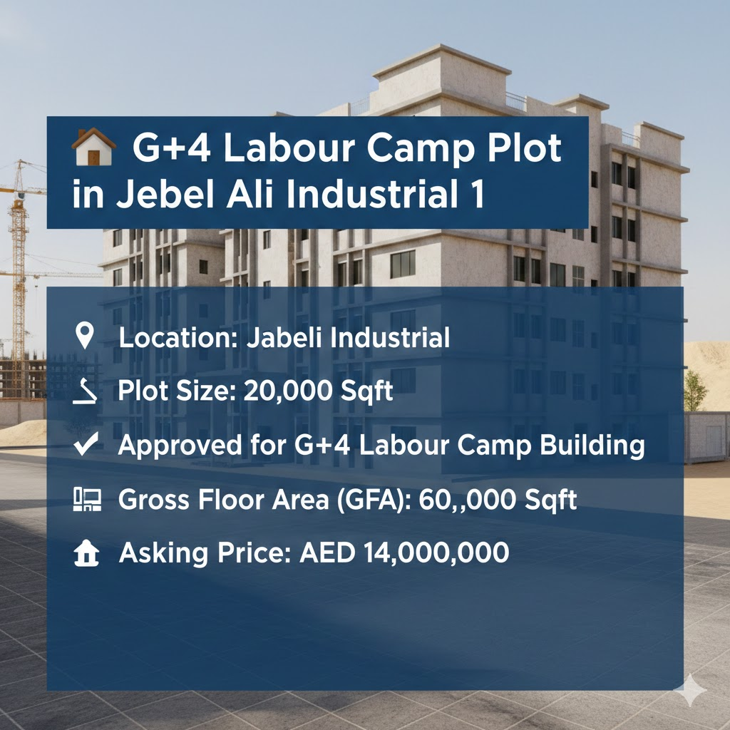 G+4 Labour Camp Plot in Jebel Ali Industrial 1