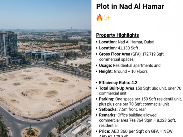 G+10 Prime Mixed-Use Plot in Nad Al Hamar