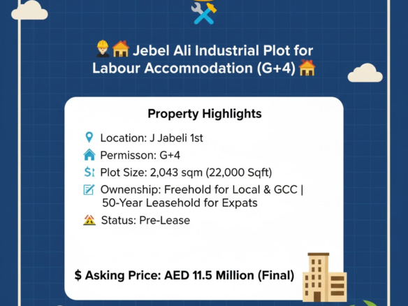 Prime Plot for Sale in Jebel Ali 1st for G+4 Camp