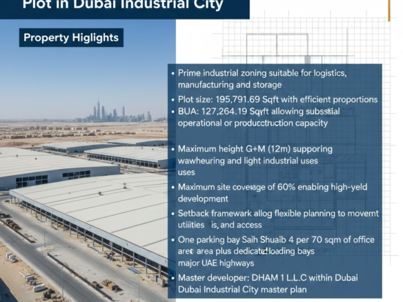 Prime Industrial Warehouses Plot in Dubai Industrial City