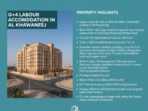G+4 Labour Accommodation in Al Khawaneej
