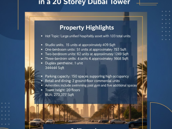 133 Keys Prime 5 Stars Hotel in a 20-Storey Dubai Tower