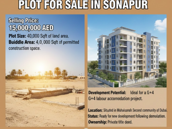 G+4 labour accommodation Plot for Sale In sonapure