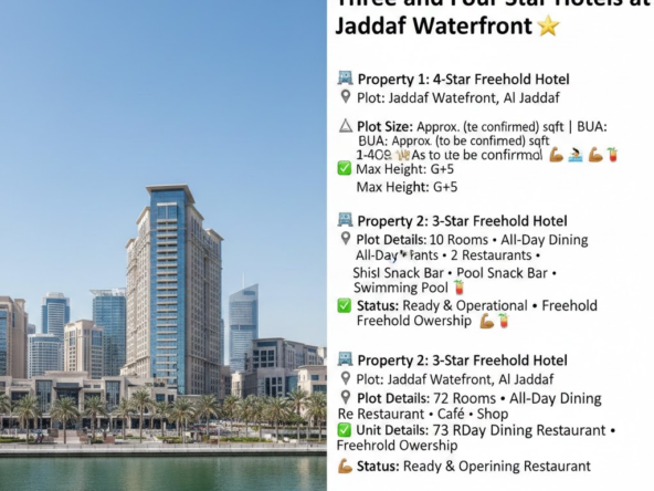 Three and Four Star Hotels at Jaddaf Waterfront