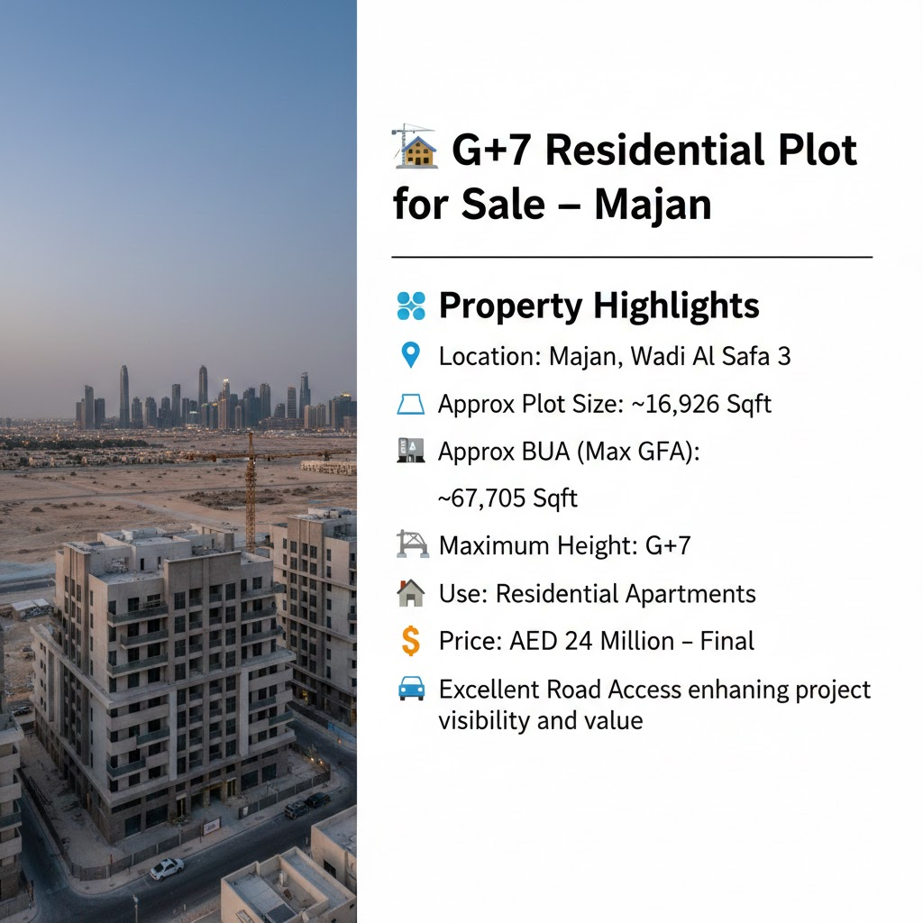 🏗️ G+7 Residential Plot for Sale – Majan