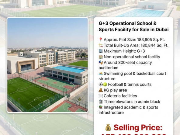 G+3 Operational School & Sports Facility for Sale in Dubai