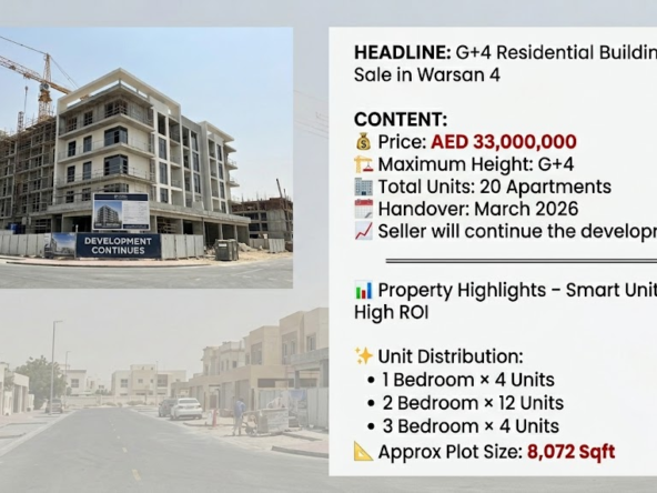G+4 Residential Building for Sale in Warsan 4