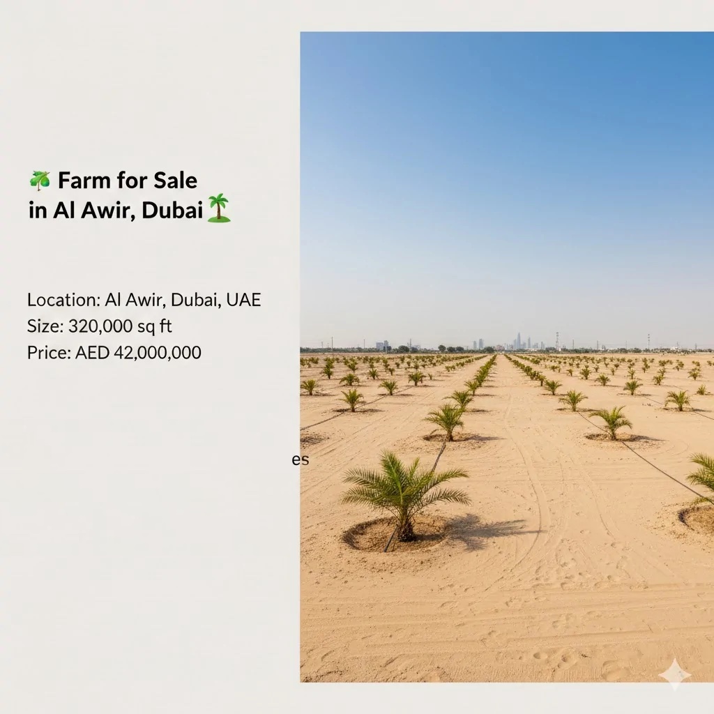 Farm for Sale in Al Awir, Dubai