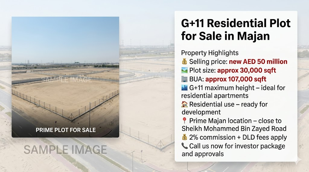 G+11 Residential Plot for Sale  in Majan
