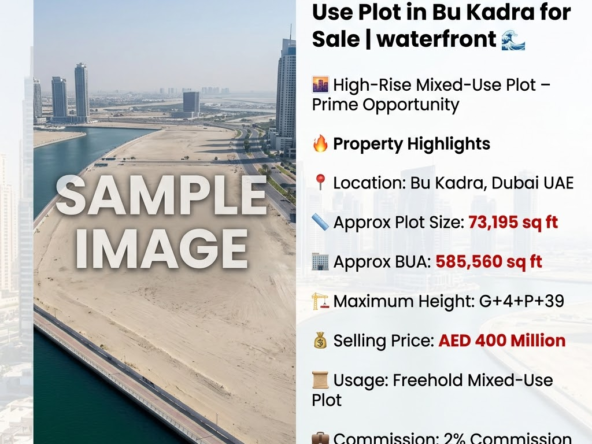 B+G+4P+39 Mixed Use Plot in Bu Kadra for Sale | waterfront