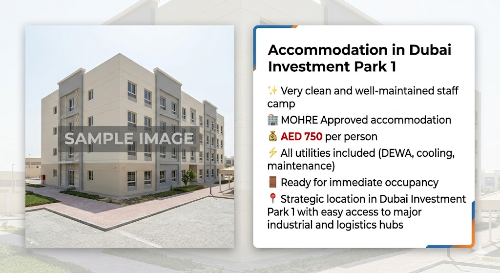 Accommodation in Dubai Investment Park 1