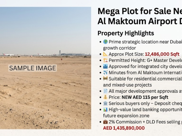 Mega Plot for Sale Near Al Maktoum Airport Dubai