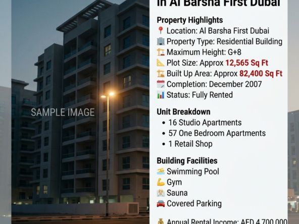 G+8 Building for Sale in Al Barsha First | Dubai