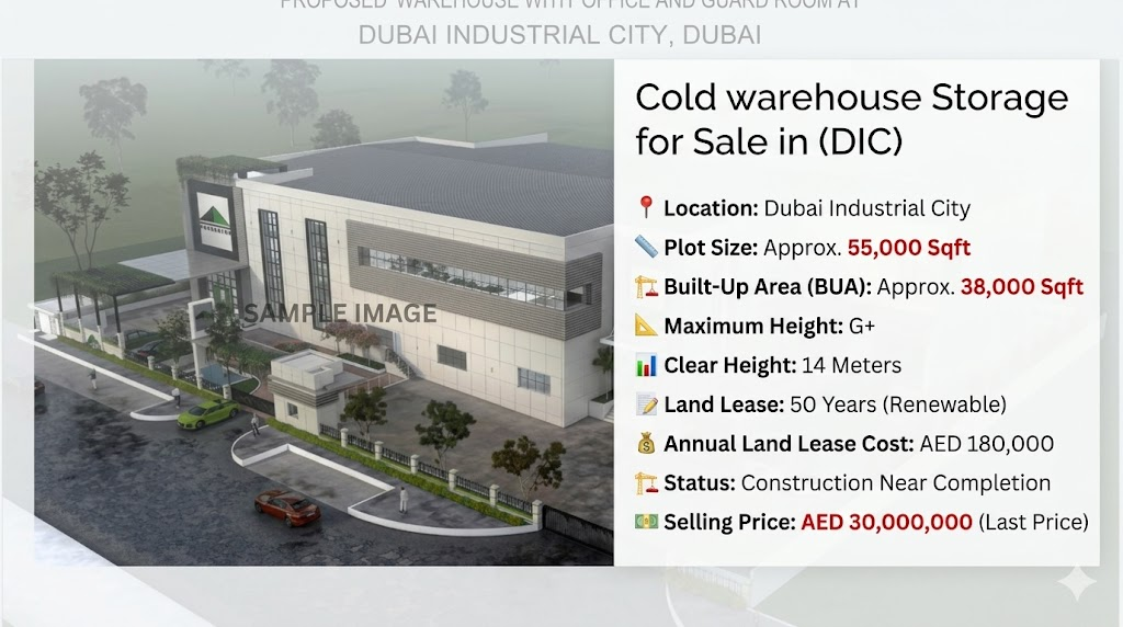 Cold warehouse Storage for Sale in(DIC)