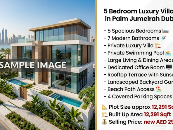 5 Bedroom Luxury Villa for Sale in Palm Jumeirah Dubai