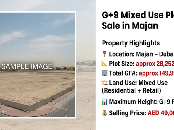 G+9 Mixed Use Plot for Sale in Majan