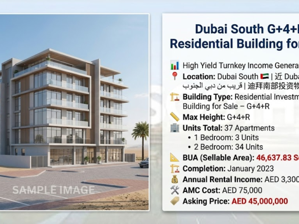 Dubai South G+4+R Residential Building for Sale