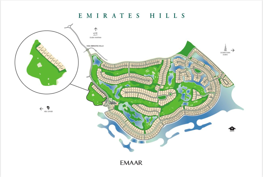 Signature Residential Plot in Emirates Hills for Sale