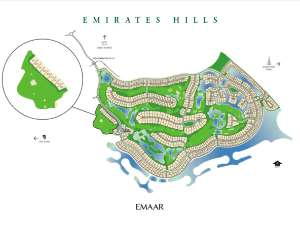Signature Residential Plot in Emirates Hills for Sale