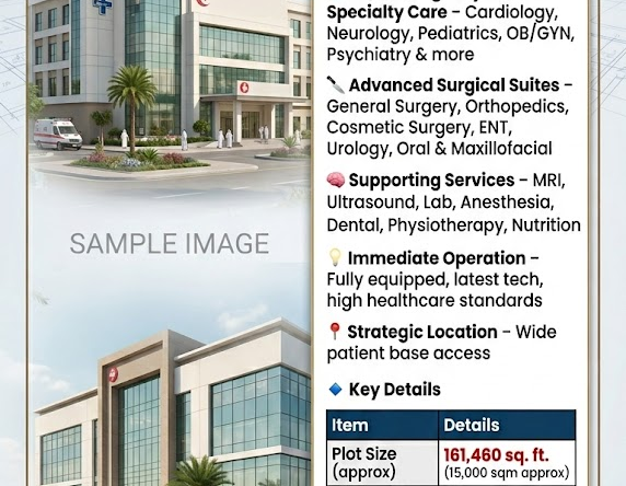 Fully Equipped Hospital for Sale – Dubai