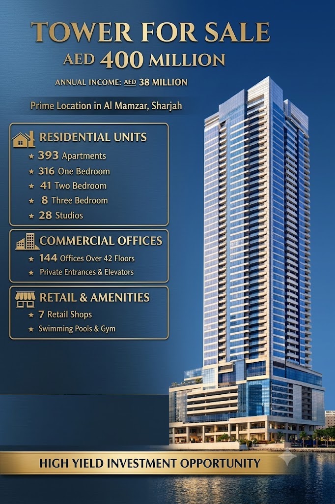Mixed-Use Building for Sale | G+42 | Al Mamzar, Sharjah GCC