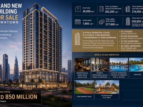 Downtown Landmark | G+19 Residential Tower for Sale