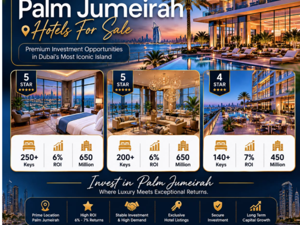 3, 4 & 5-Star Hotels for Lease & Sale in Dubai | Prime Locations