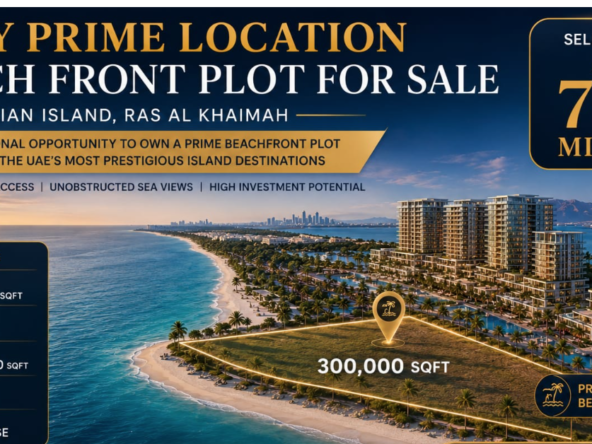 Beachfront G+12 Plot for Sale | Marian Island, Ras Al Khaimah