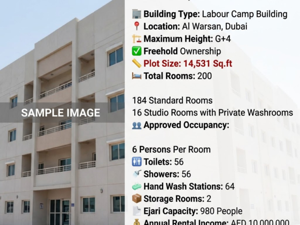 Labour Camp Building for Sale G+4 | Al Warsan Dubai
