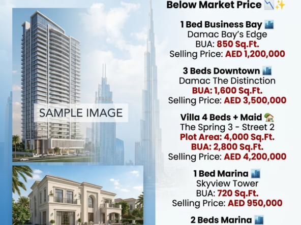 Dubai Distress Deals – Luxury Apartments & Below Market Price