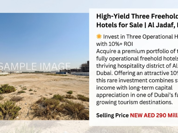 High-Yield Three Freehold Hotels for Sale | Al Jadaf, Dubai