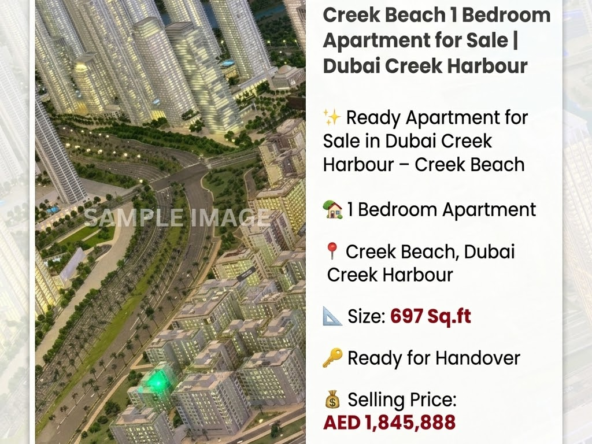 Creek Beach 1 Bedroom Apartment for Sale | Dubai Creek Harbour