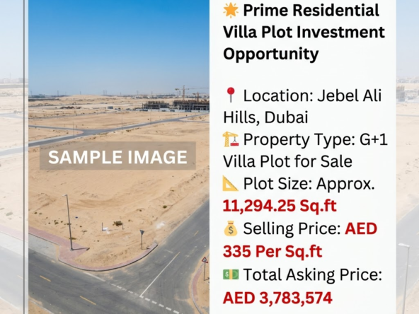 Jebel Ali Hills G+1 Villa Plot for Sale | Dubai