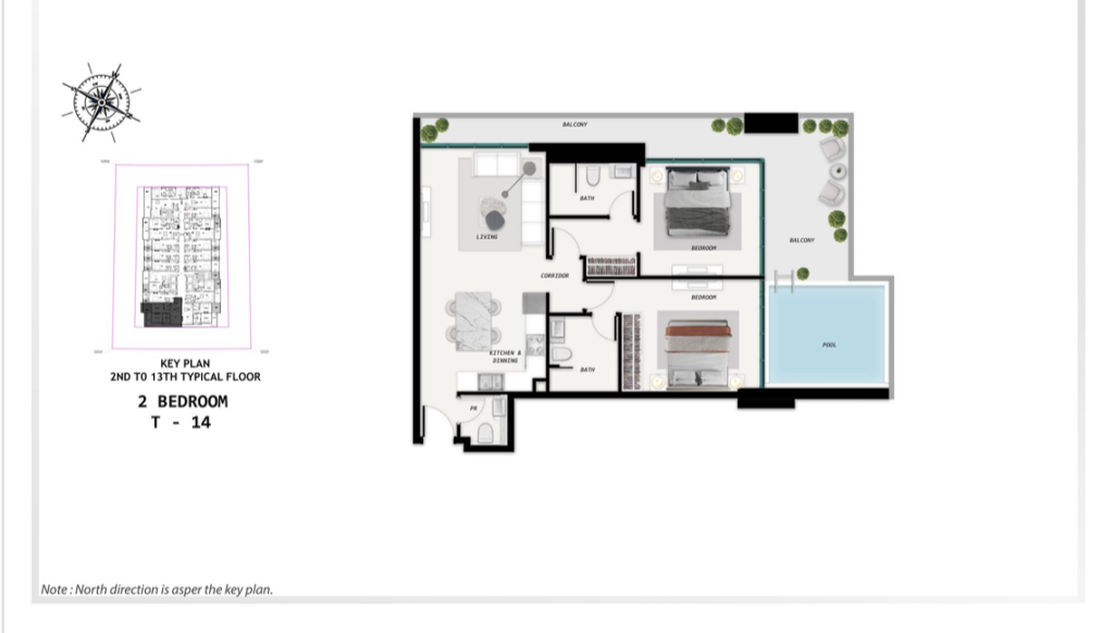 Own a Luxury 2-Bedroom + Private Pool Apartment in Dubai