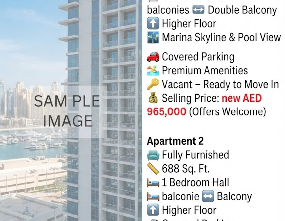 Two Premium 1BR Apartments Offering Exceptional Value