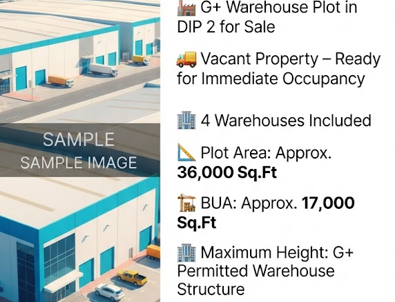 PRICE SLASHED | 4 Warehouses for Sale in DIP 2