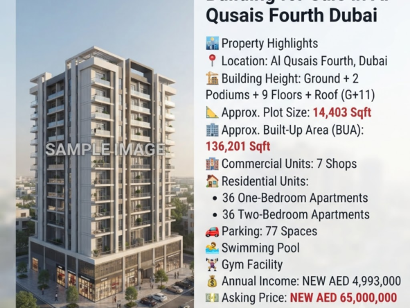 Residential High-Yield Building for Sale in Al Qusais Fourth Dubai