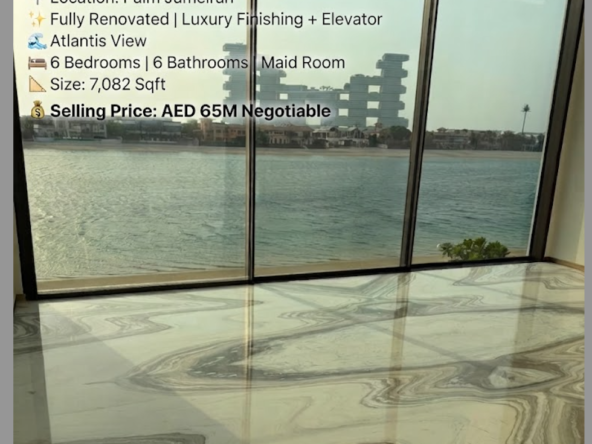 6-Bedroom Villa for Sale in Palm Jumeirah Garden Homes Frond E