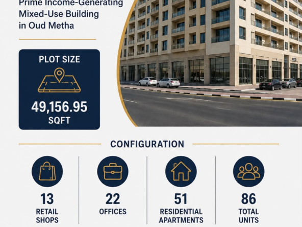 Mixed-Use Building for Sale | Oud Metha, Dubai.