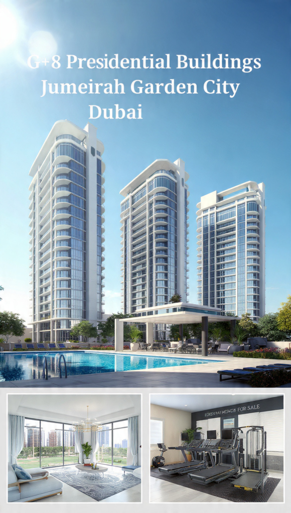  3 Building For Sale G+8 | Jumeirah Garden City Dubai