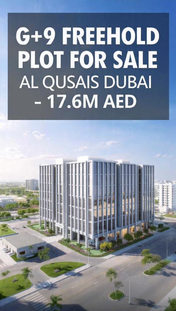 FreeHold G+9 Plot For Sale | Al Qusais Industrial Fourth Dubai