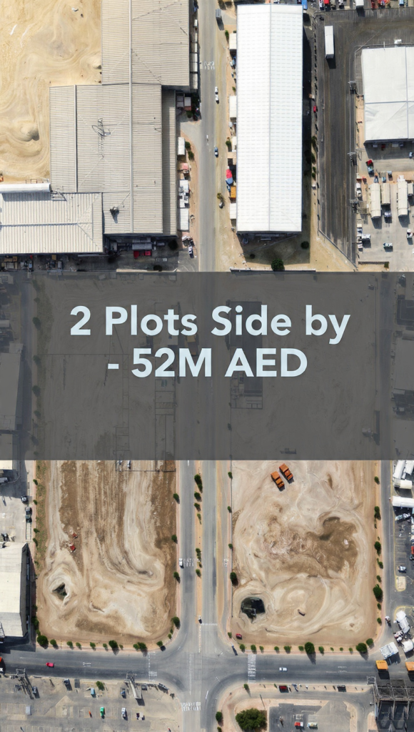 2 G+4 Plots For Sale | Jebel Ali Industrial First Dubai side by side