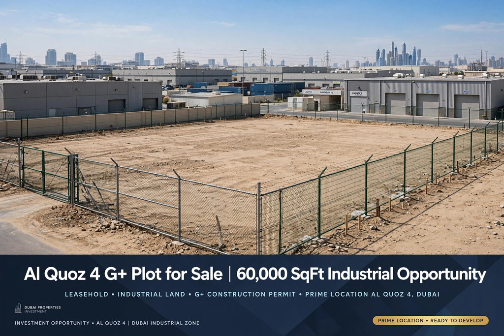Al Quoz 4 G+ Plot for Sale | 60,000 SqFt Industrial Opportunity