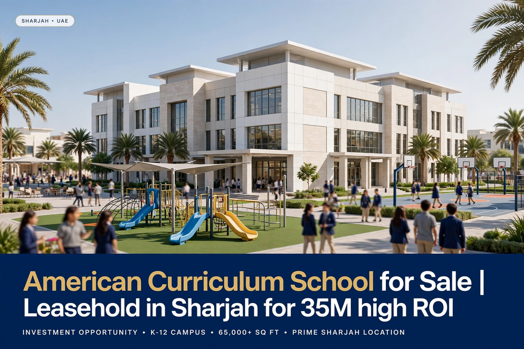 American Curriculum School for Sale | Leasehold in Sharjah