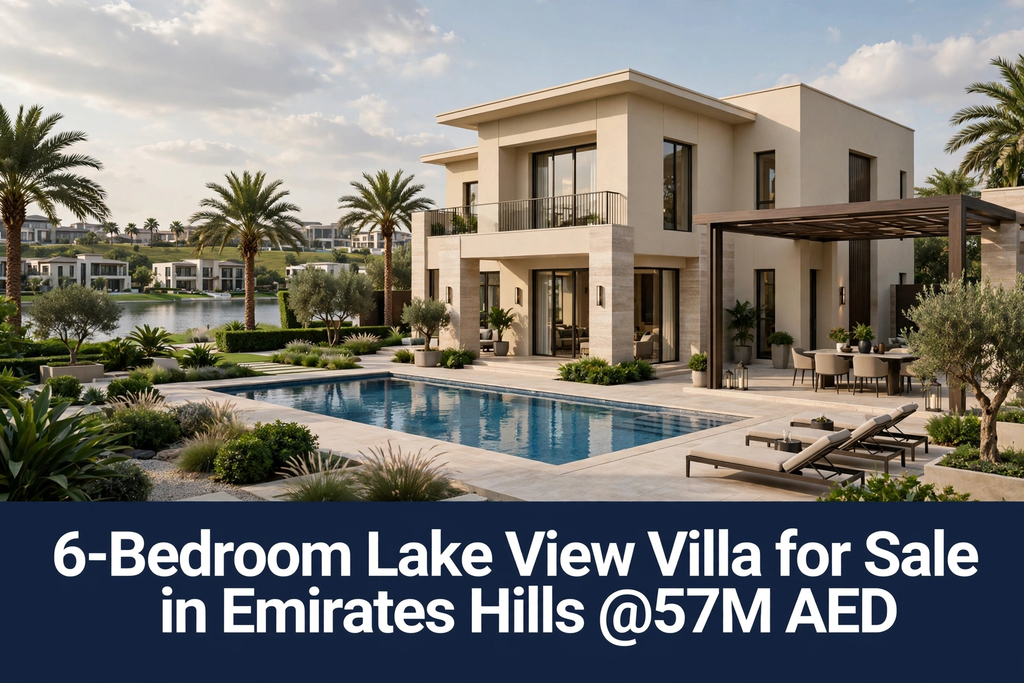 6-Bedroom Lake View Villa for Sale in Emirates Hills